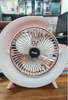 Portable USB Rechargeable Mini Desktop/Table Fan - Rainbow LED Quiet Cooling Fan for Home Office Travel & Indoor Outdoor Use