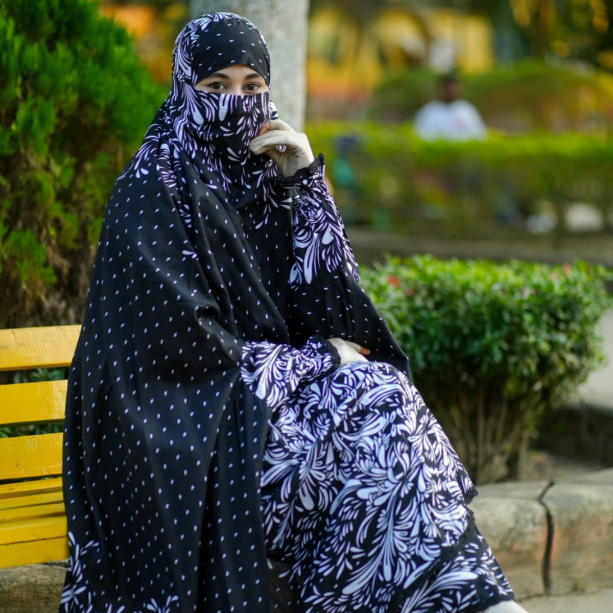 Elegant Palazzo long Khimar Set